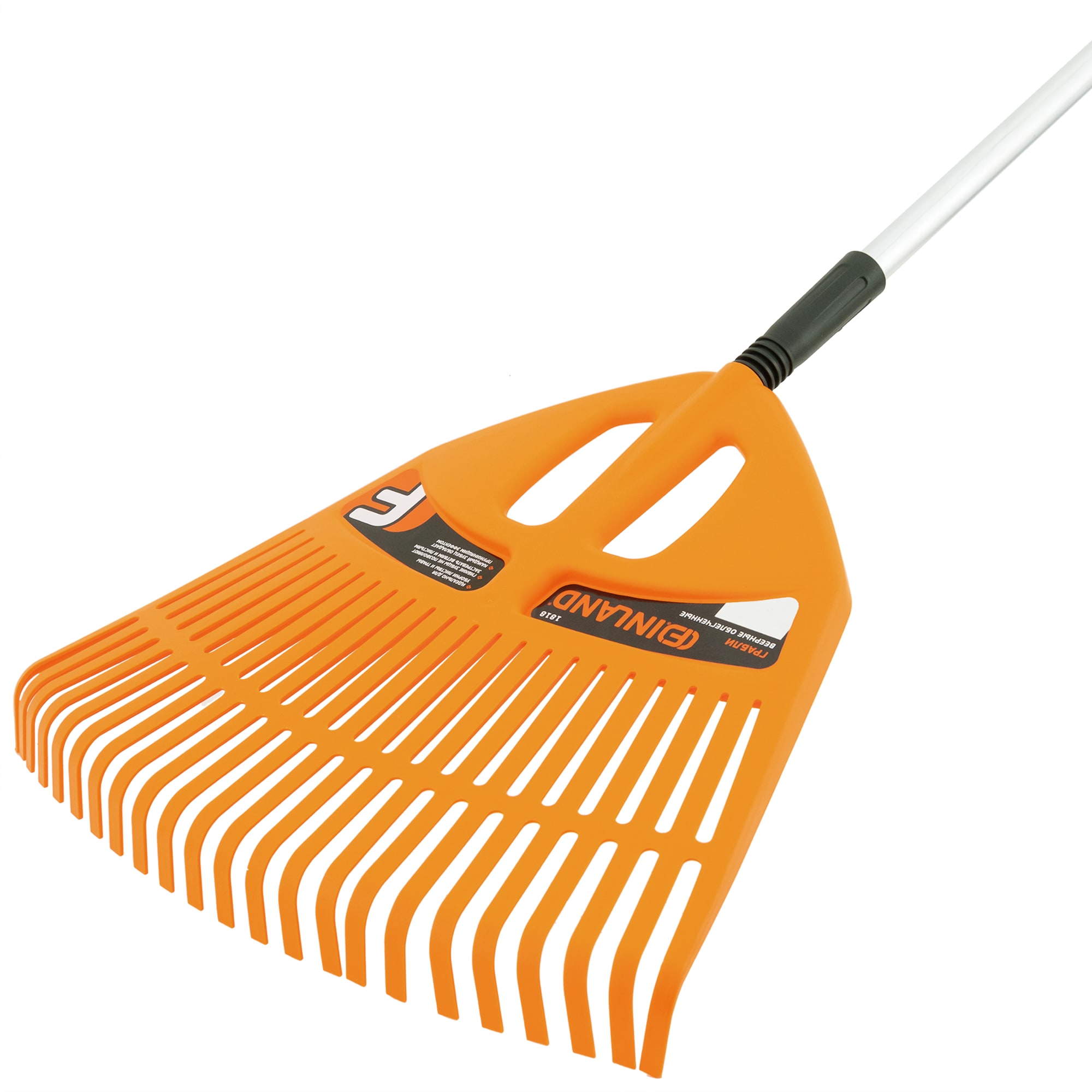 82877413 Грабли веерные Finland 1818, 23 зуба 197 см пластик с черенком Santreyd  - Вид №1