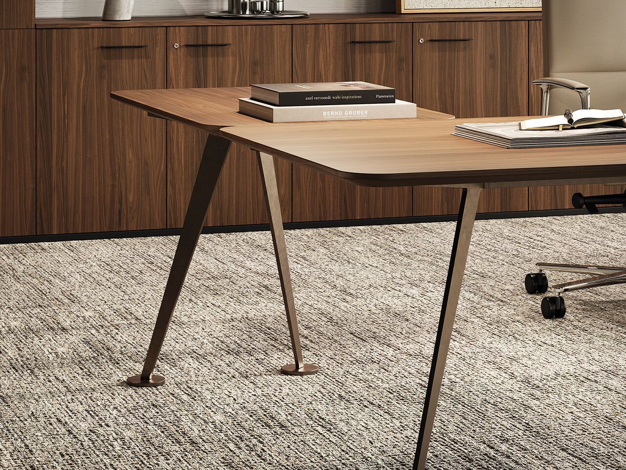 Деревянный угловой секционный стол FREZZA Spike ARCH-00108966 - Вид №2