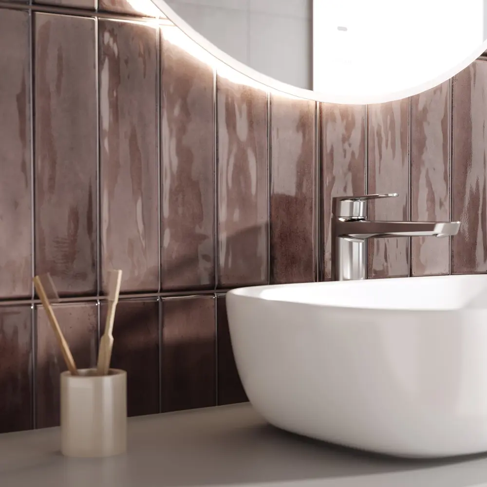 Настенная плитка KREAFORTA Cascada 29.8x59.8 1.425м цвет матовая коричневый 89440751 STLM-2101489