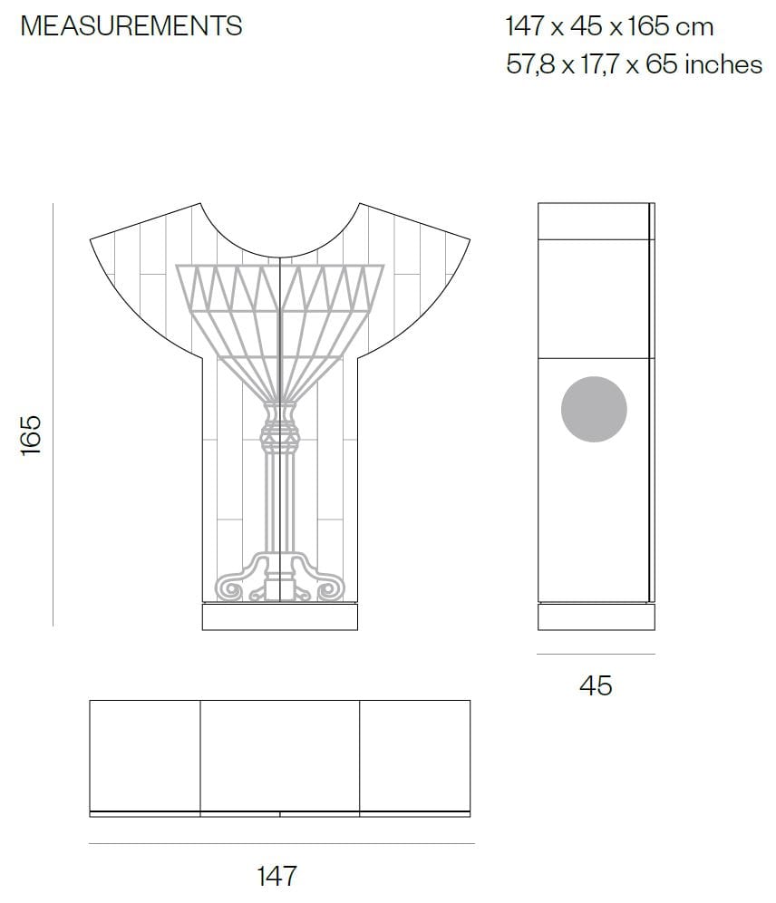 Шкаф с распашными дверцами BD Barcelona CRISTALLO ARCH-00138760 - Вид №5