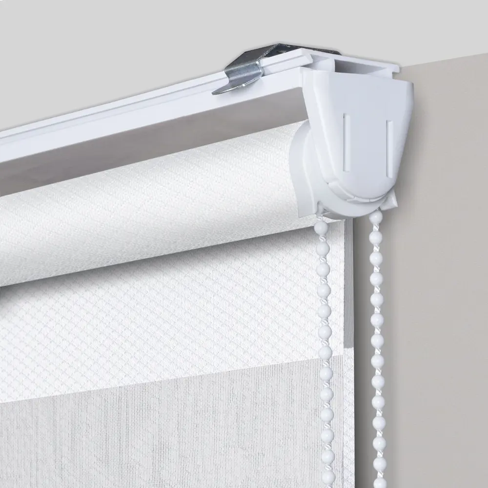 Штора рулонная день-ночь Сиберия 60x160 см белая MIAMOZA Промо 2025 STLM-2148299 - Вид №1