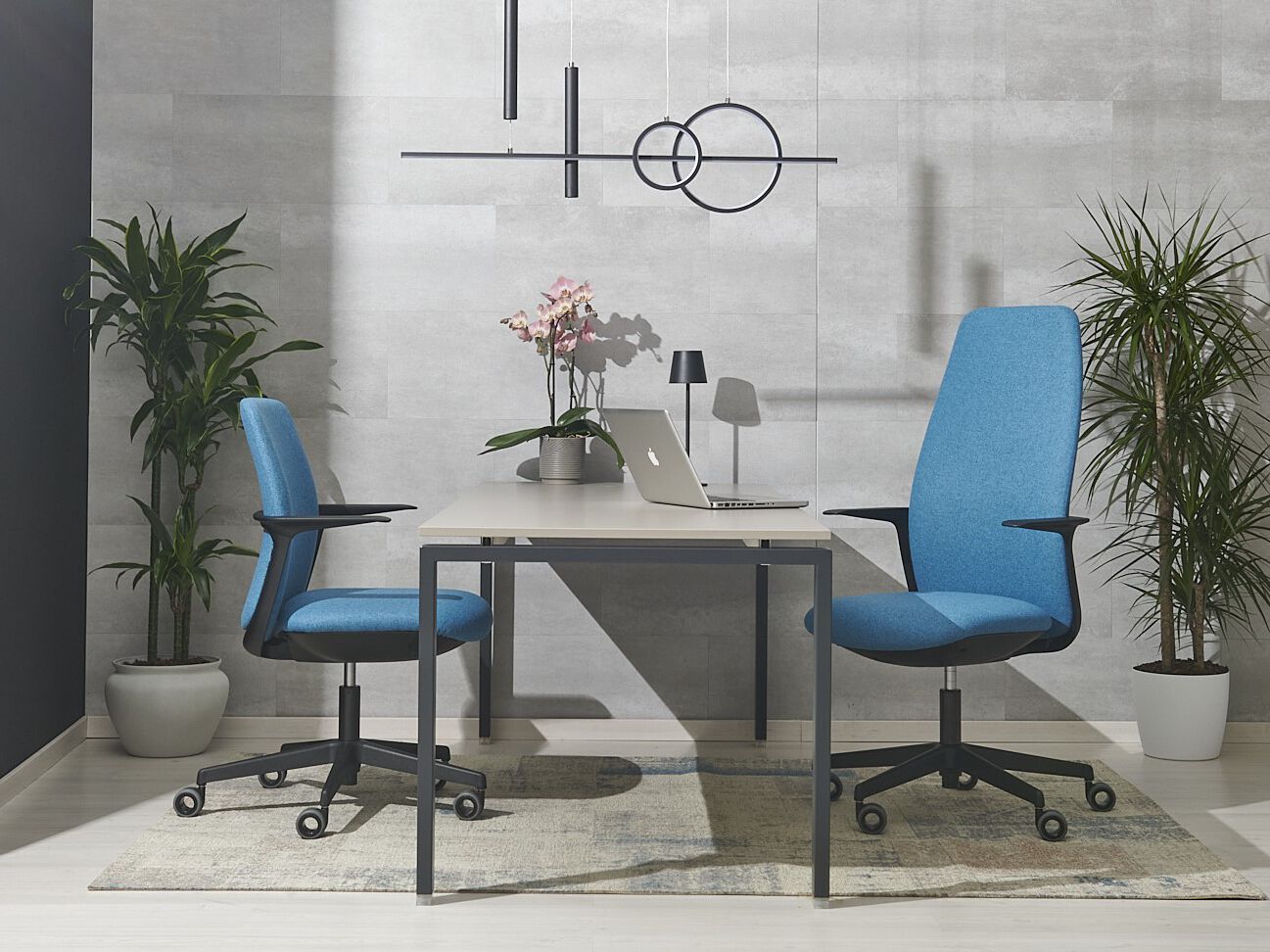 5 спиц с низкой спинкой поворотный операционный офисный стул AP Factor Queens ARCH-00001844 - Вид №2