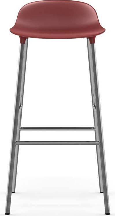 603167 Barstool 75 cm Chrome Red Normann Copenhagen Form - Вид №1
