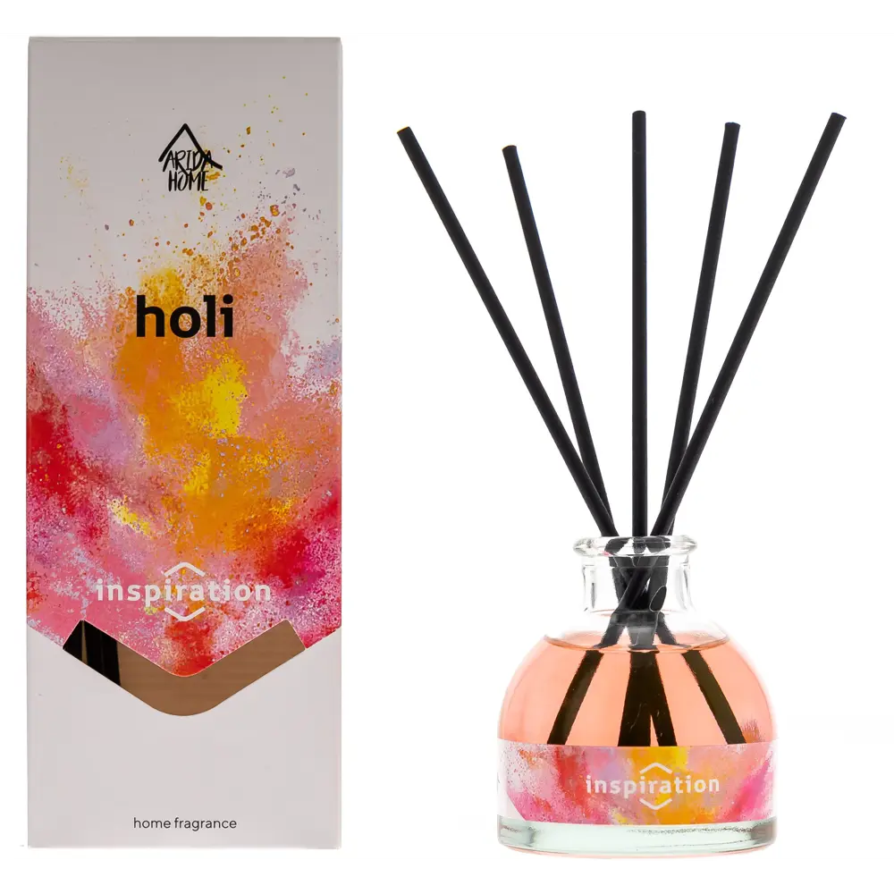 Аромадиффузор ARIDA HOME Holi Inspiration с тростниковыми палочками 89369844 STLM-1565439