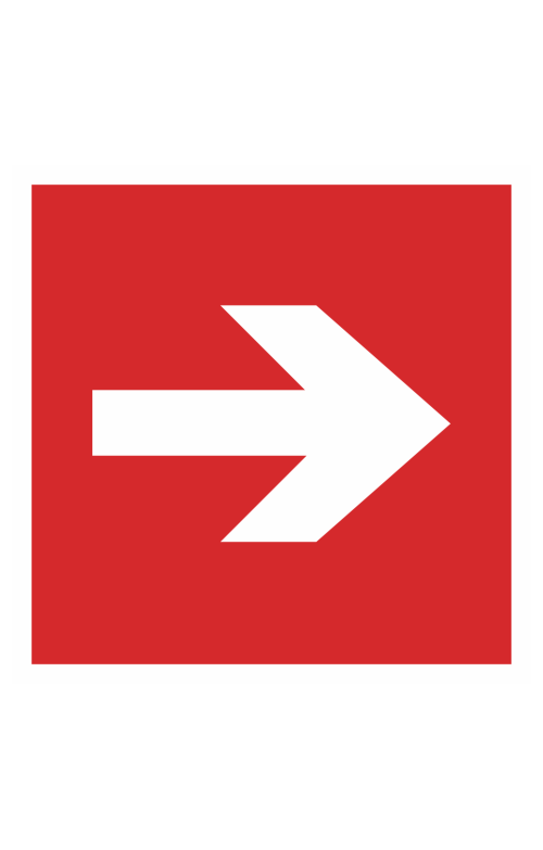 68186 Знак "Направляющая стрелка"  Знаки пожарной безопасности размер 100 х 100 мм Спецодежда 