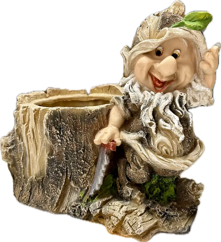 Santreyd Леший у пня - каменное кашпо для сада и интерьера 89341426