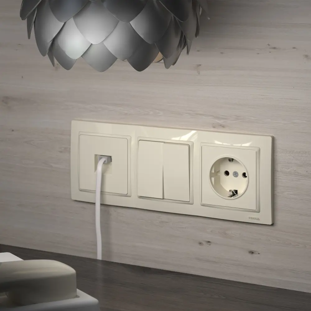 Розетка Werkel встраиваемая RJ-45 слоновая кость для интернет-соединений 85540115 Серия отсутствует STLM-1425207 - Вид №1