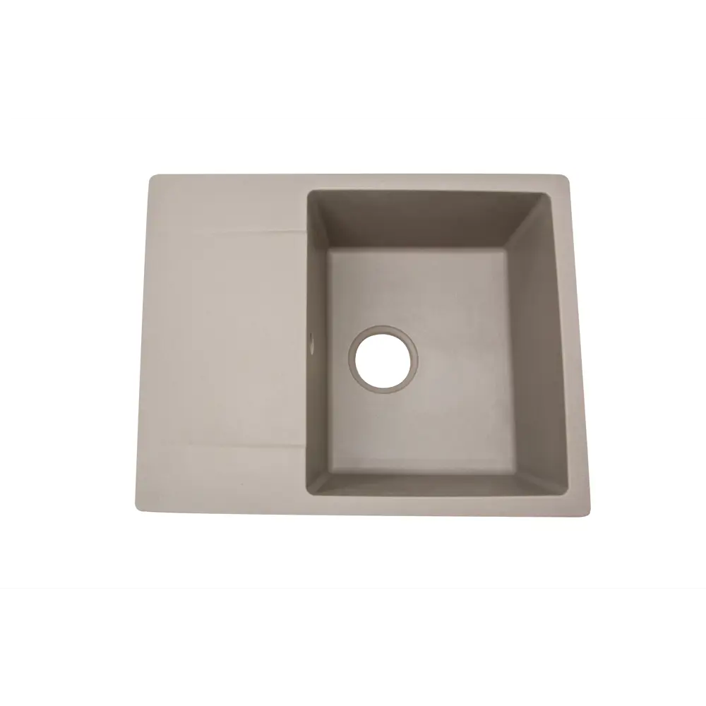 Мойка для кухни врезная KONSENSA 48x60 см глубина чаши 20 см кварц цвет серый Lm 60x48 STLM-2007195 - Вид №2