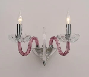 Бра настенное фиолетовое Lumien Hall "Дайом" 2023/2W-PPCR LUMIEN HALL СВЕЧА 00-3931586 Фиолетовый