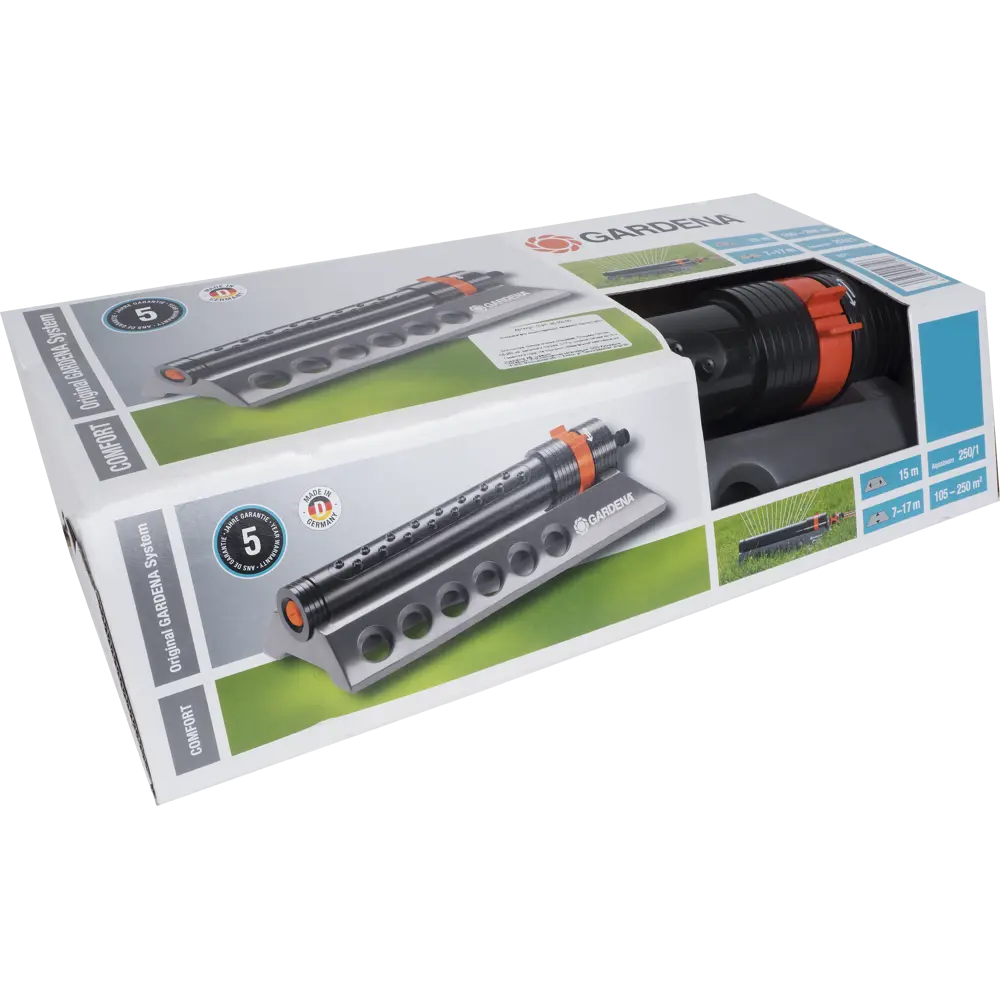 Дождеватель для полива осциллирующий Gardena AquazoomComfort250/1, 250 (м²) STLM-2156575 - Вид №3