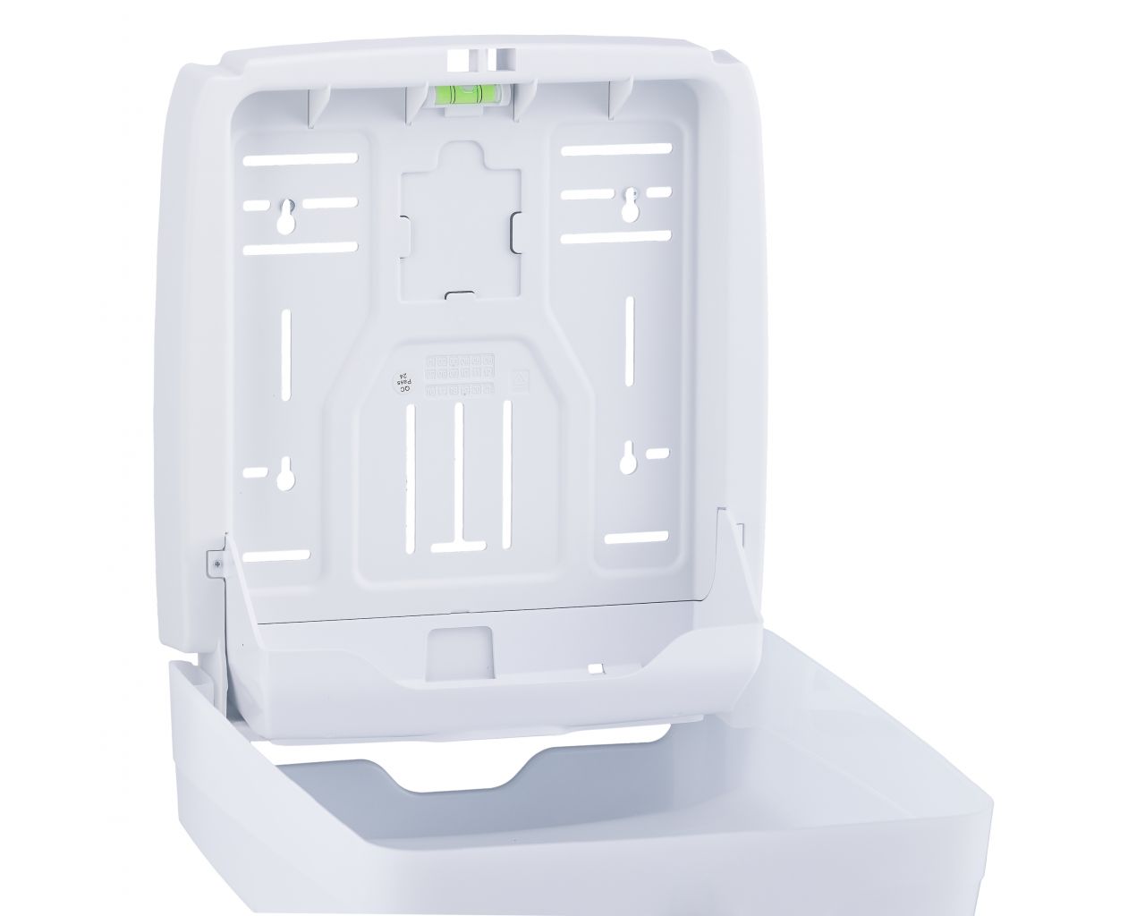 AHB102 Контейнер для полотенец HARMONY SLIM, пластик, прозрачный белый Merida  - Вид №4