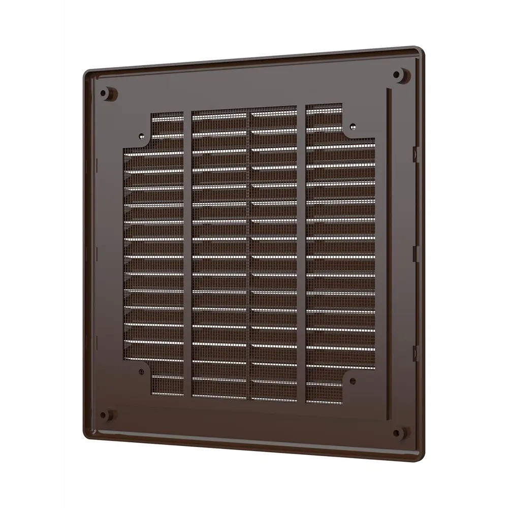 Вентиляционная решетка Fonet 209x209 мм пластик цвет коричневый STLM-2147960 - Вид №2