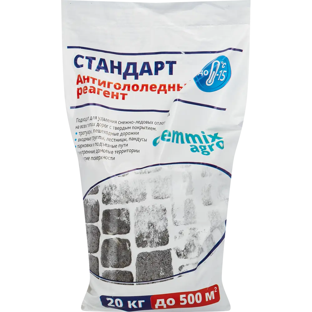 Противогололедный реагент Cemmix Стандарт 20 кг 86536486 STLM-2209197 