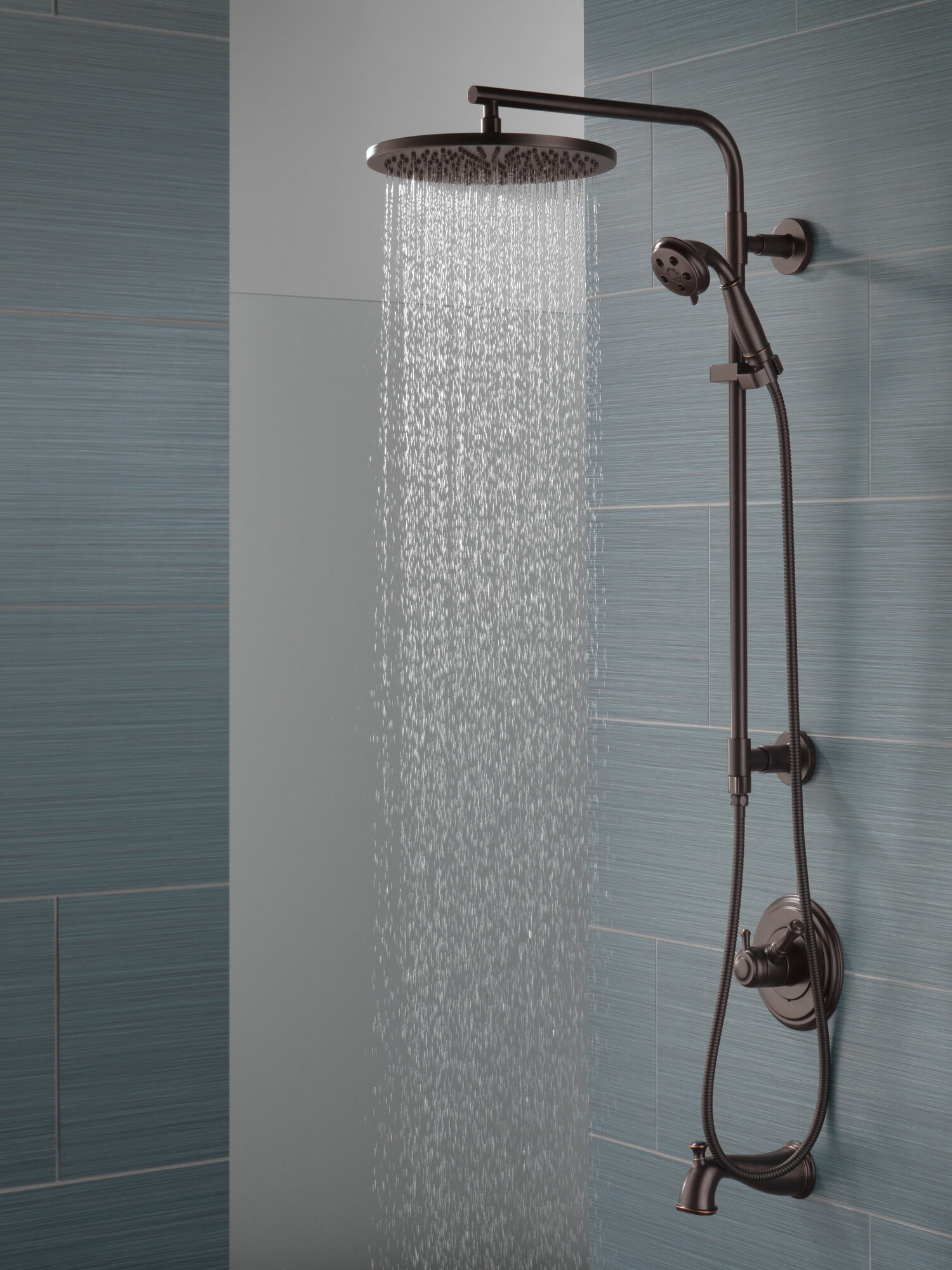 58820-RB Душевая стойка 26 дюймов, круглая Delta Faucet Universal Showering Венецианская бронза  - Вид №4