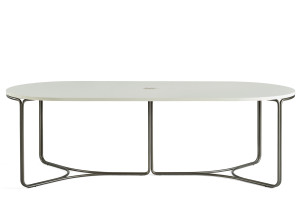 Овальный стол из МДФ