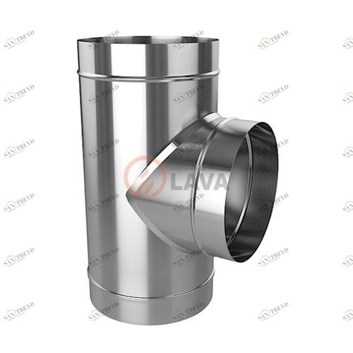 Тройник LAVA 120, нерж. 304 (0,8) 3330