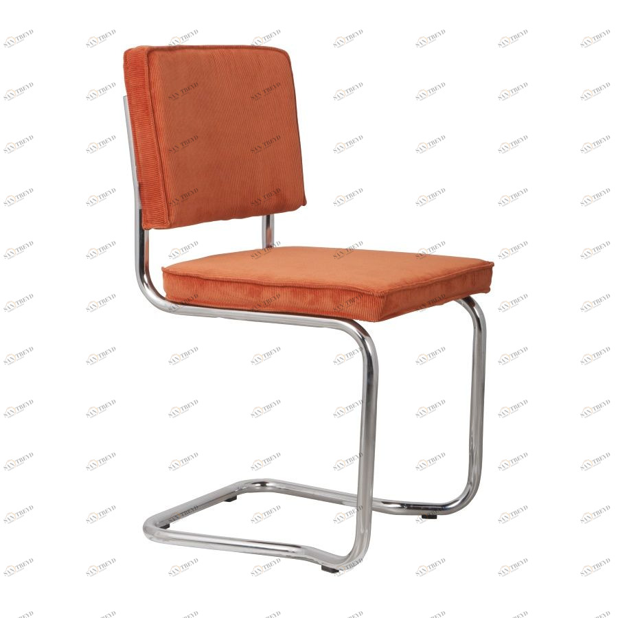 Стул Ridge Kink Rib оранжевый Zuiver 1100057