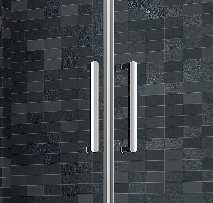 Торцевая панель для монтажа с дверью DWH07E0 Merlyn Ionic Хромированный  - Вид №3