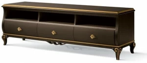 Carpanese Home Деревянная тумба под ТВ с ящиками и открытыми отсеками Heritage 5027