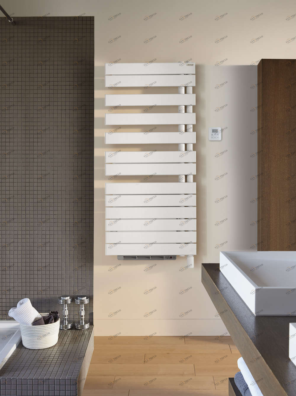 Электрический радиатор TFR050-055IFS Fassane Spa +Air Asymétrique à droite (avec soufflant) Acova 870 