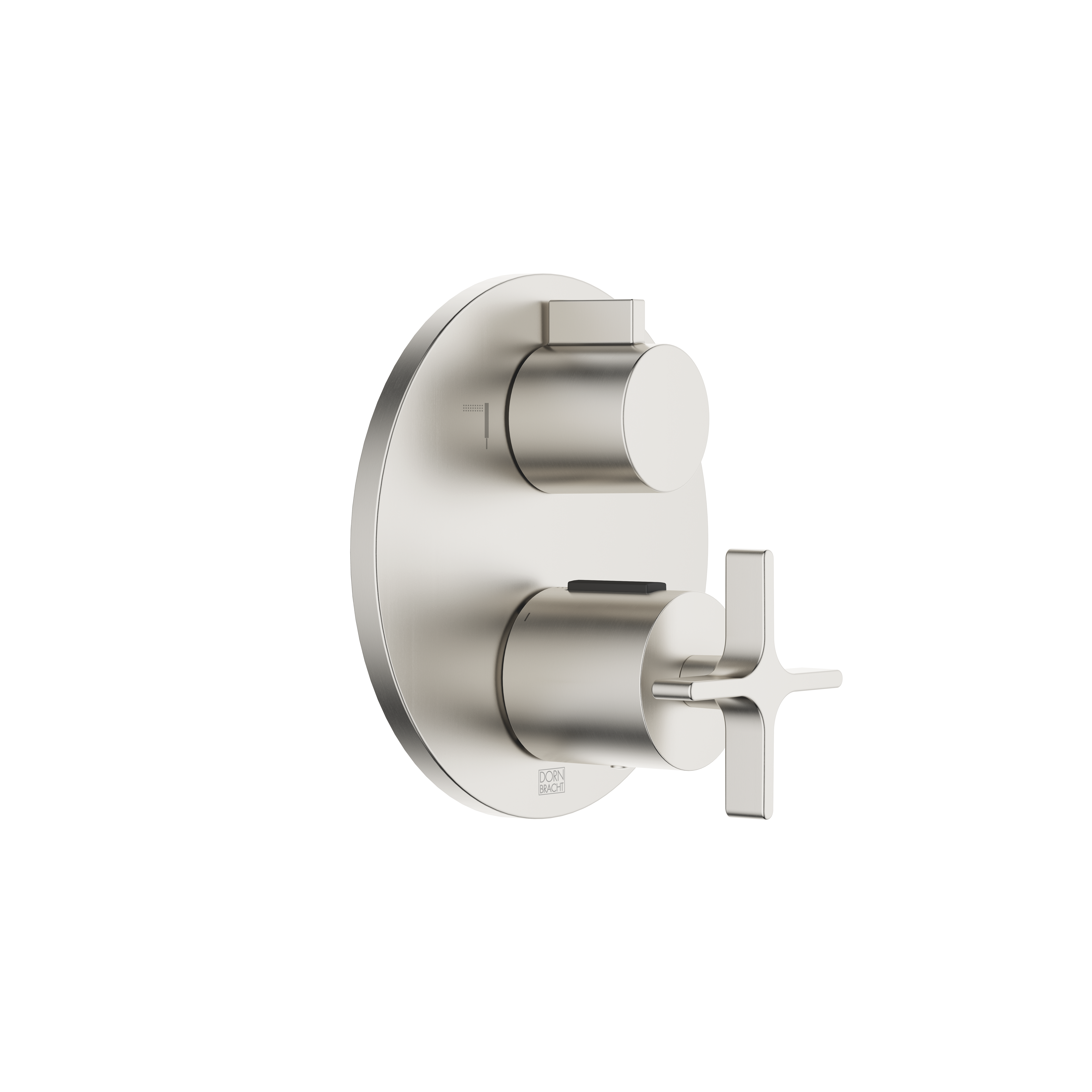 Скрытый термостат VAIA с двухфункциональным регулятором громкости — матовая платина DornBracht 36426809-06