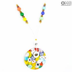 3313 ORIGINALMURANOGLASS Ожерелье с подвеской Велия - Original Murano Glass OMG 52 см