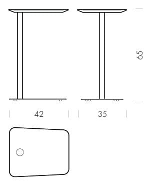 Прямоугольный журнальный столик Gazzda LOOP ARCH-00052027 - Вид №19