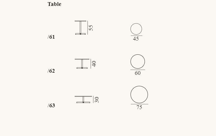 Круглый журнальный столик de Sede DS-888 ARCH-00071329 - Вид №2
