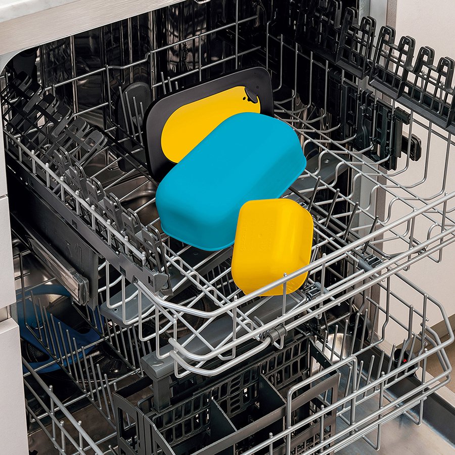 Ланч-бокc 900 мл разноцветный On the go GUZZINI ДИЗАЙНЕРСКИЕ 00-3869534 Желтый;синий;черный;разноцветный  - Вид №3