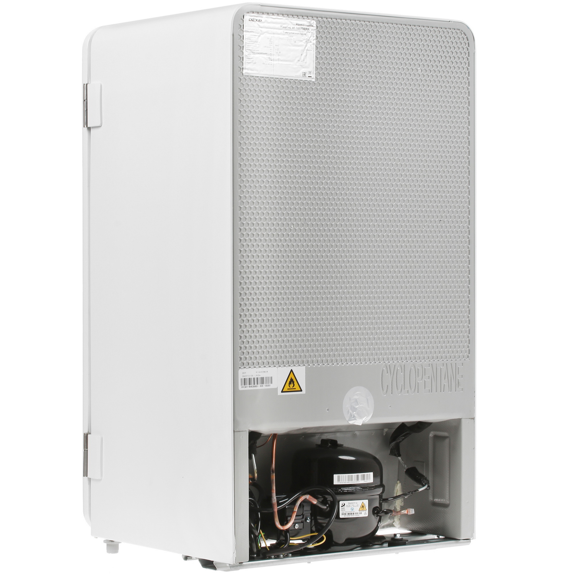 4703596 Холодильник компактный   DEXP RF-SD090RMA/W белый STDN-0015030 - Вид №4