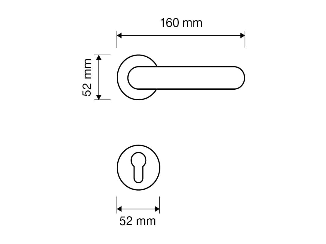 Латунная ручка с насадкой LINEA CALI' ARCH-00083721 - Вид №2