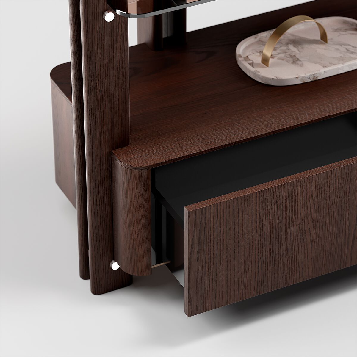 Деревянный двухсторонний книжный шкаф Capital Collection Diesis ARCH-00066794 - Вид №7