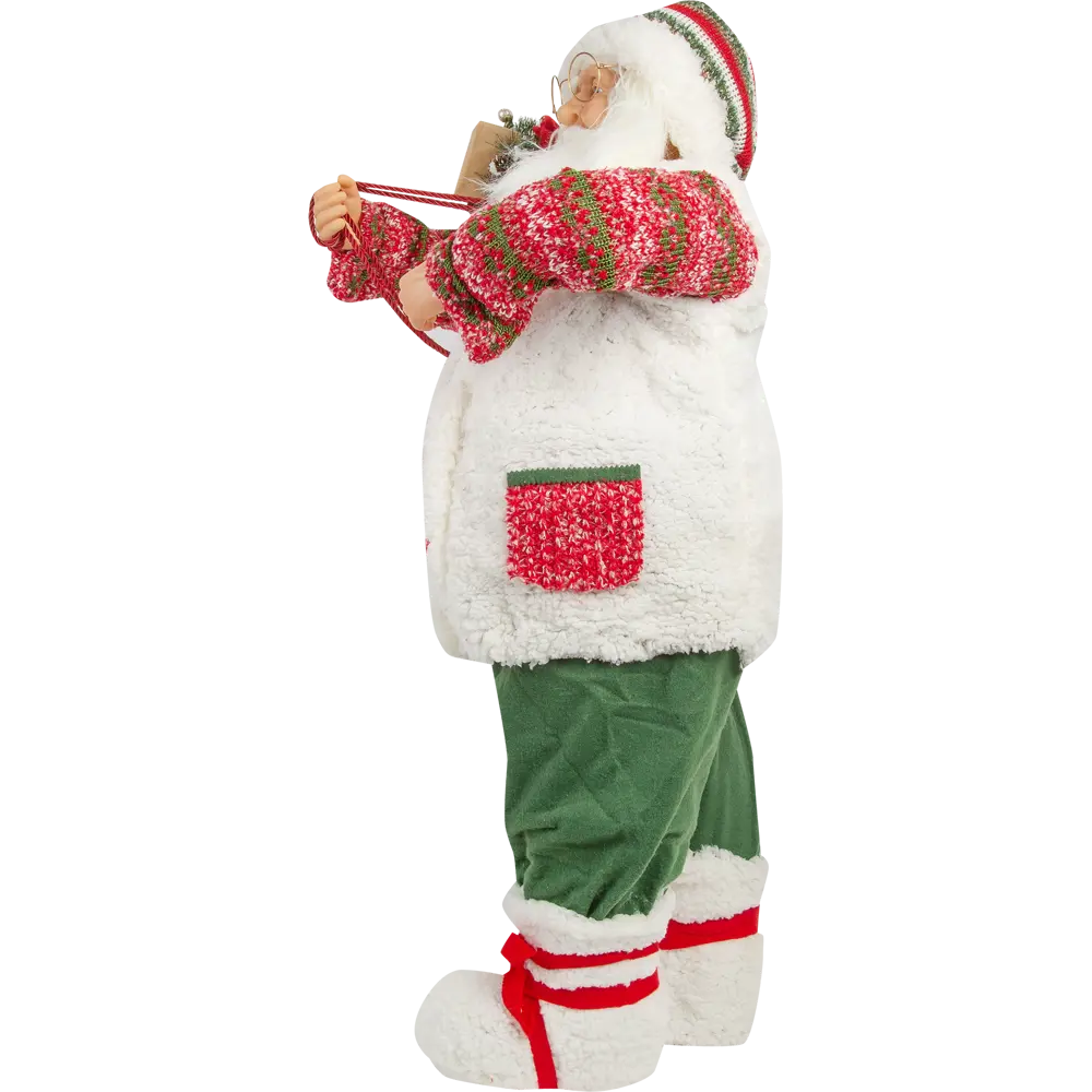 Фигурка декоративная «Дед Мороз в красном», 80 см, пластик, цвет красный RELANCE STLM-2103104 - Вид №2