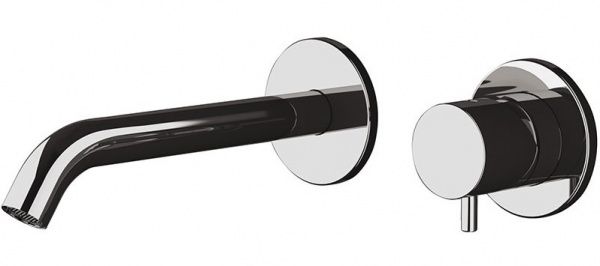 TX632P-CR Daniel Tokyo, встраиваемый в стену однорычажный смеситель для раковины (удлин. рычаг), цвет хром Santreyd