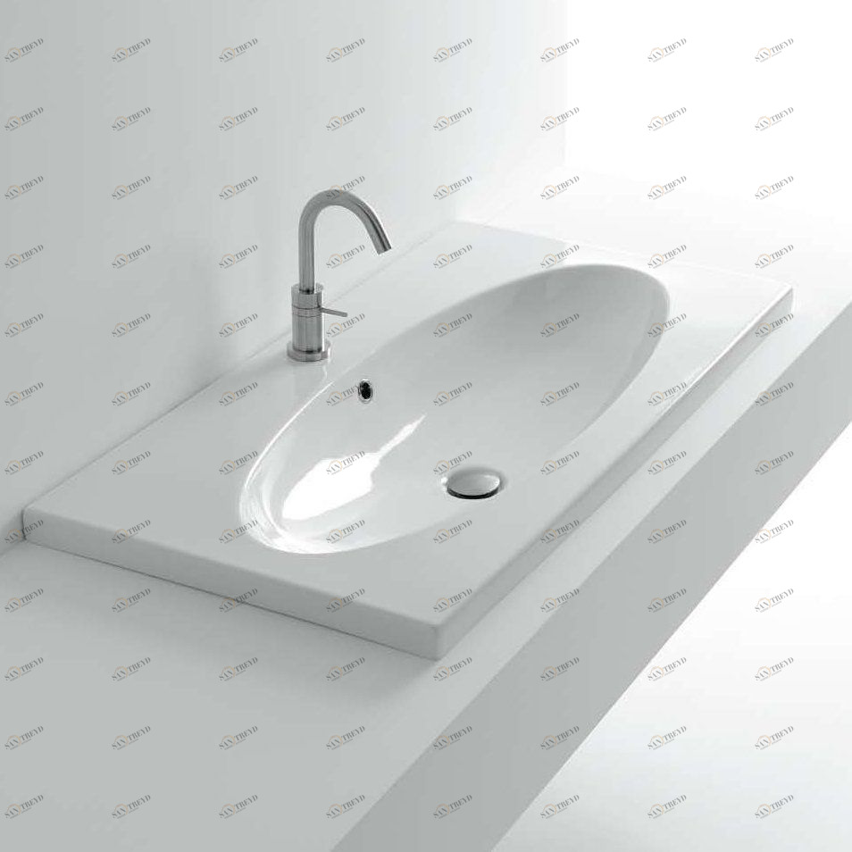 41883 Накладная раковина под столешницу  овальная Santreyd 