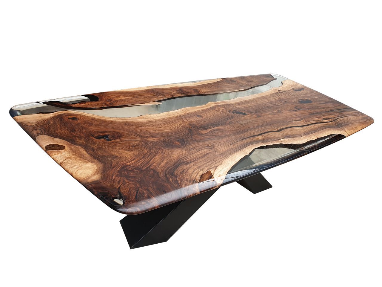 Прямоугольный стол из орехового дерева и смолы Legnor LEG2408766 ARCH-00077489 - Вид №1