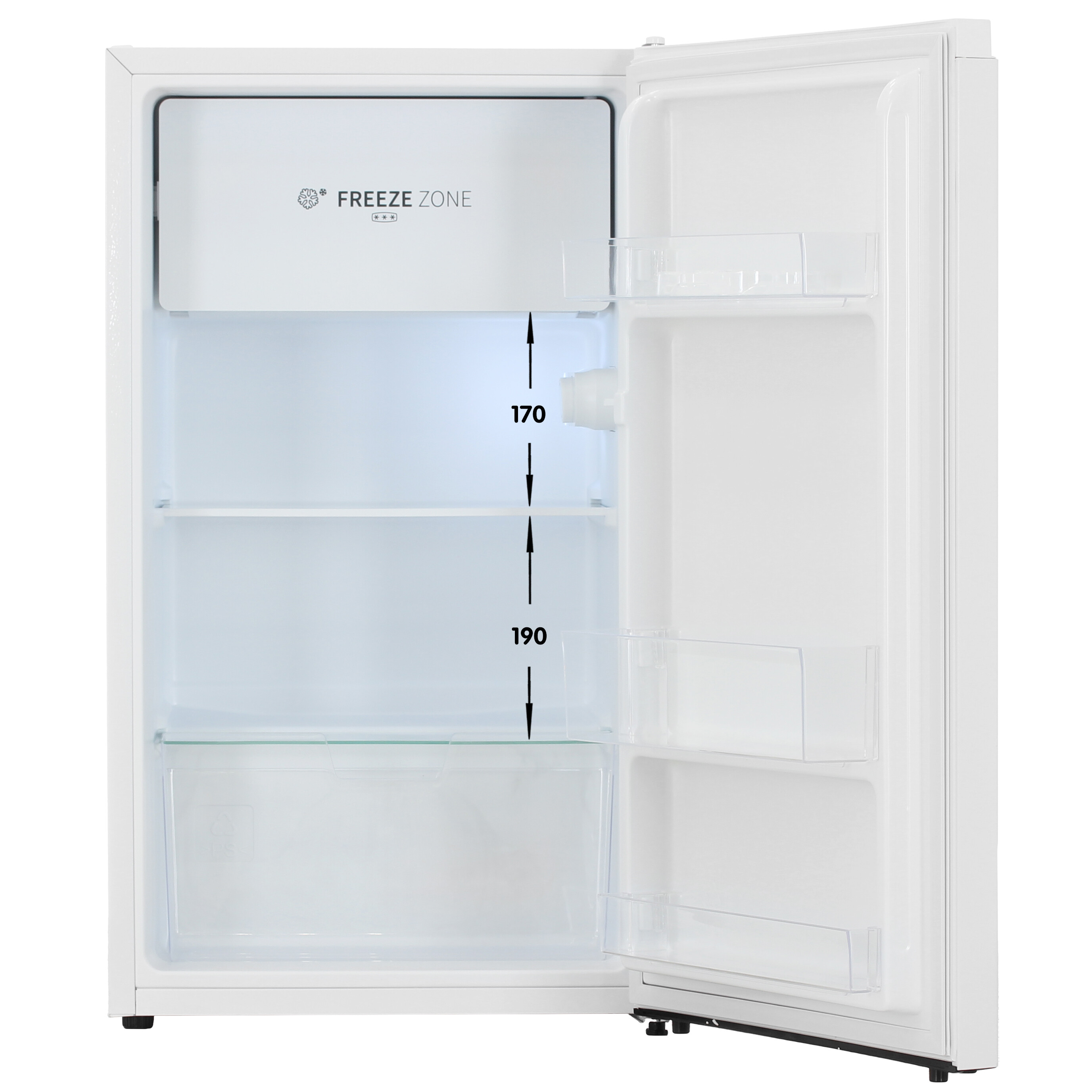 9223597 Холодильник компактный   DEXP S-09AHE белый STDN-0065150 - Вид №1