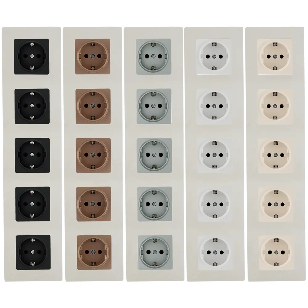 Рамка Legrand Etika на 5 постов в цвете слоновая кость 17356556 STLM-0007992 - Вид №2