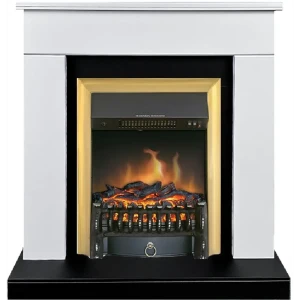 Каминокомплект Royal Flame Bergen STD SFT разборный Fobos FX Brass 1.5 кВт цвет бело-черный 89396827 STLM-2019956