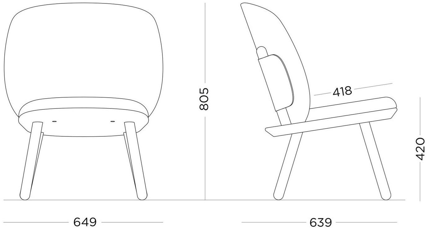 EMKO Кресло из ткани Naïve Naive sun-id-1365803 - Вид №16