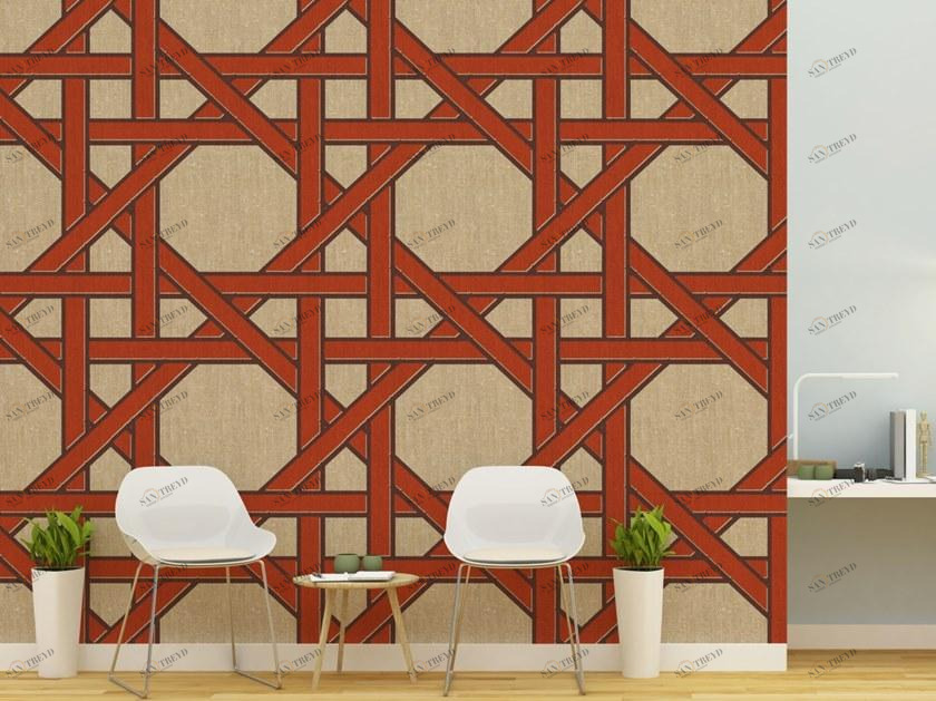 Baboon Моющиеся геометрические обои Pattern sun-id-1451879