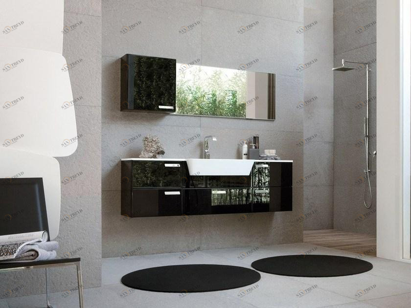 Ideagroup Лаковая тумба под умывальник с ящиками My fly evo sun-id-1419738