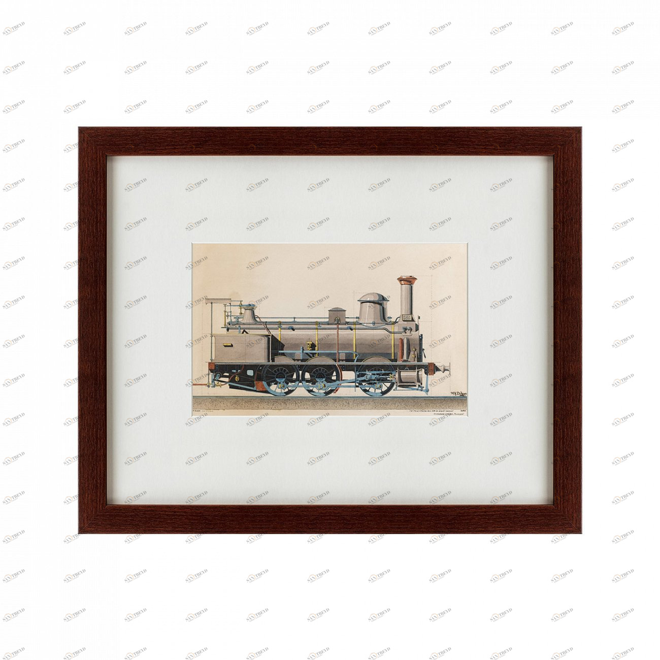 Картина: Locomotive, 1888 КАРТИНЫ В КВАРТИРУ  135780 Разноцветный 