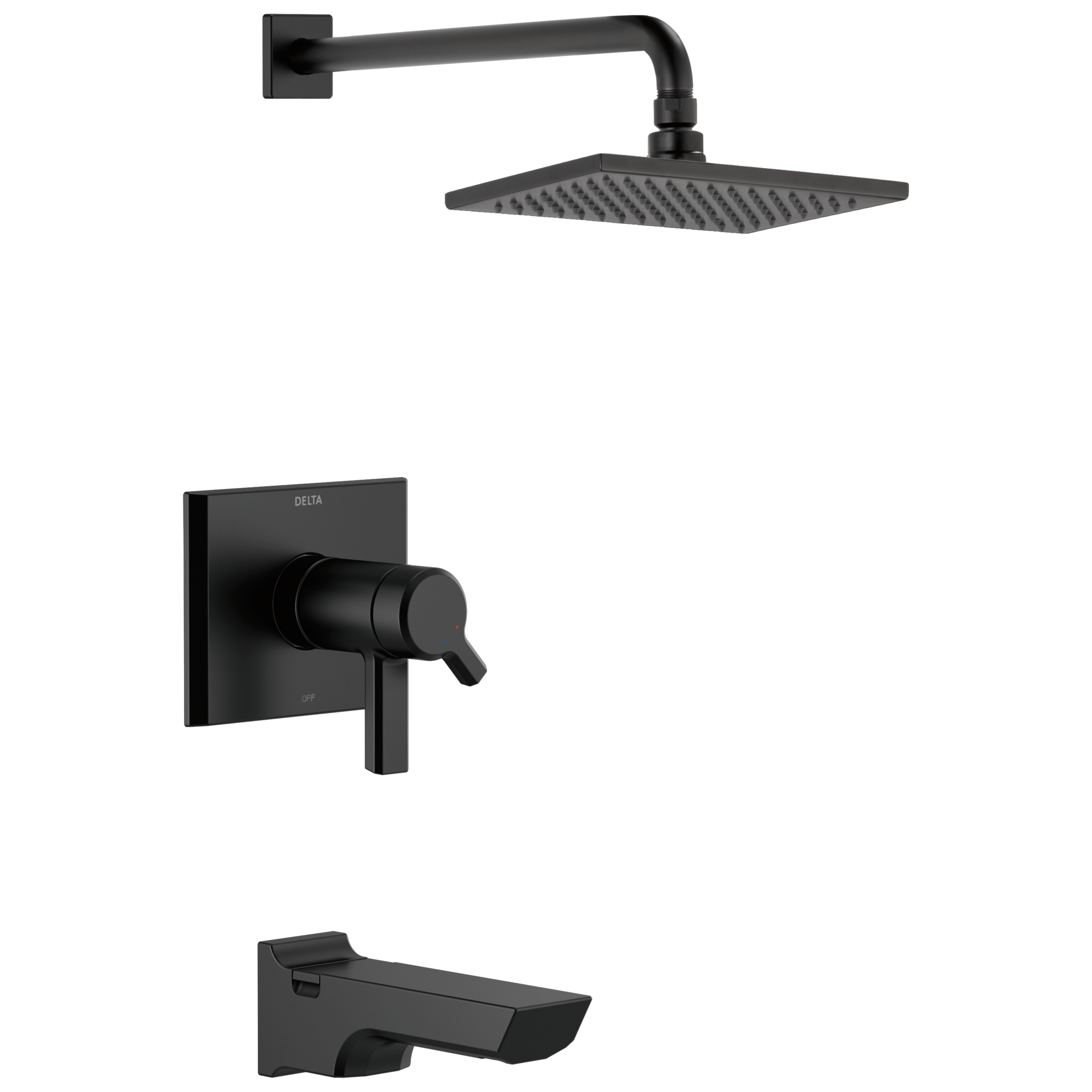 T17T499-BL TempAssure® 17T серии H2Okinetic® для ванны и душа Delta Faucet Pivotal Матовый черный 