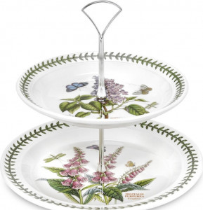 10568478 Portmeirion Блюдо двухъярусное Portmeirion Ботанический сад 25см, фарфор Фарфор