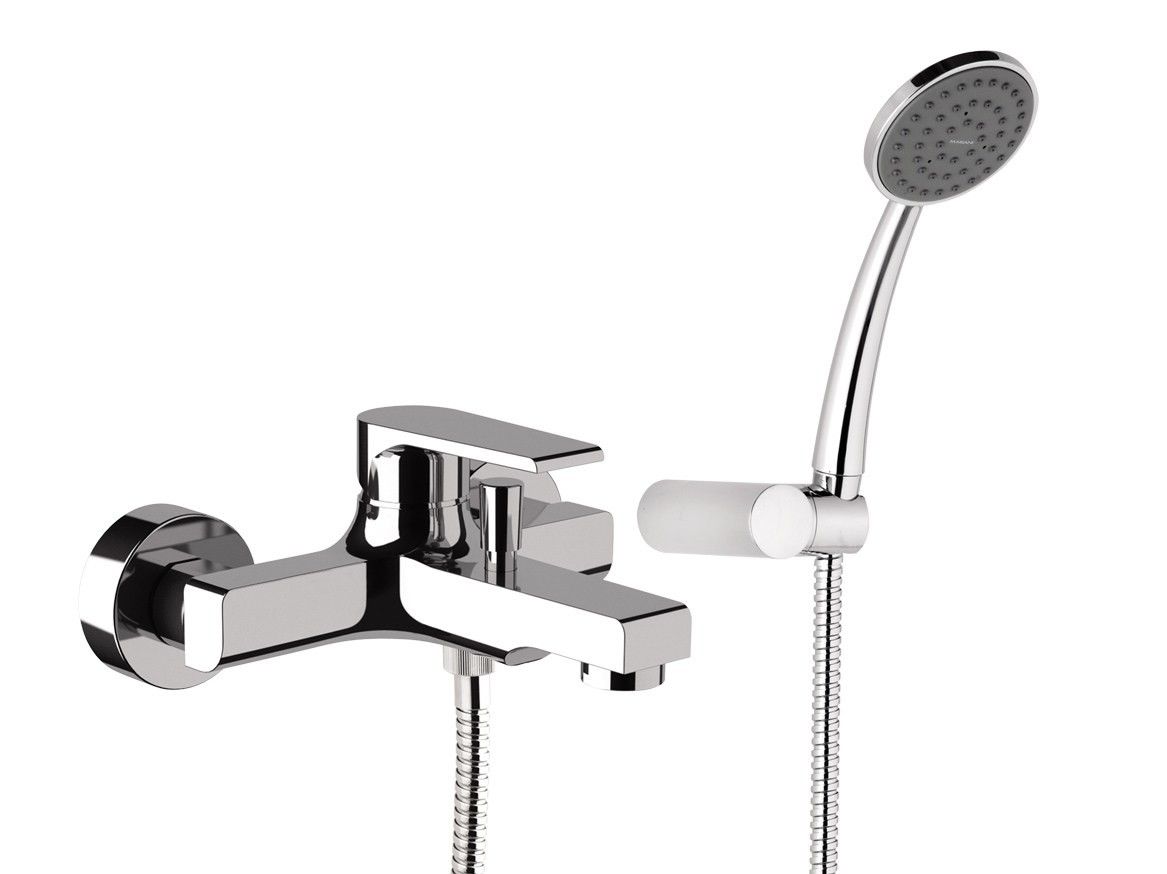 Настенный смеситель для ванны с ручным душем Rubinetterie Mariani ARCH-00022269 - Вид №1