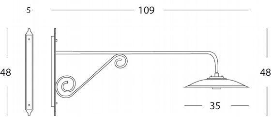 SOVIL Бра для наружного освещения из литого алюминия Antique sun-id-1450992 - Вид №8
