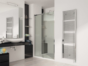 Хромированный электрический радиатор для ванной комнаты