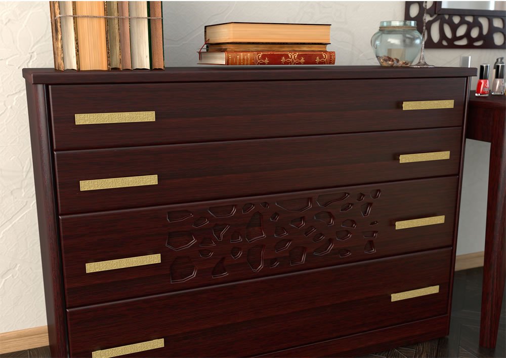 Комод деревянный "Веро" DREAMLINE КОМОДЫ "ВЕРО" 163246 Коричневый;орех  - Вид №1
