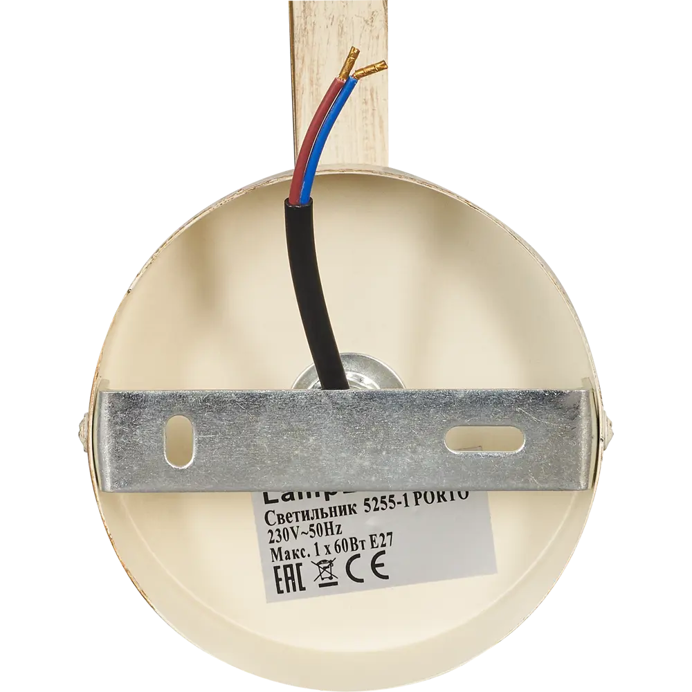 Бра 5255-1 Porto 1хЕ14х40 Вт цвет бежевый LAMPLANDIA STLM-2135106 - Вид №4